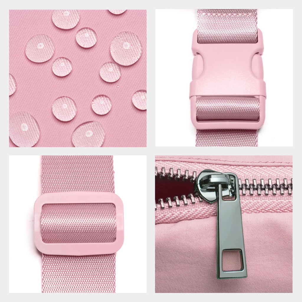 Belt Bag for Women Fanny Pack Crossbody Bags for Women Fashion Waist Packs with Adjustable Strap Gifts for Teen Girls Women Men (Pink)