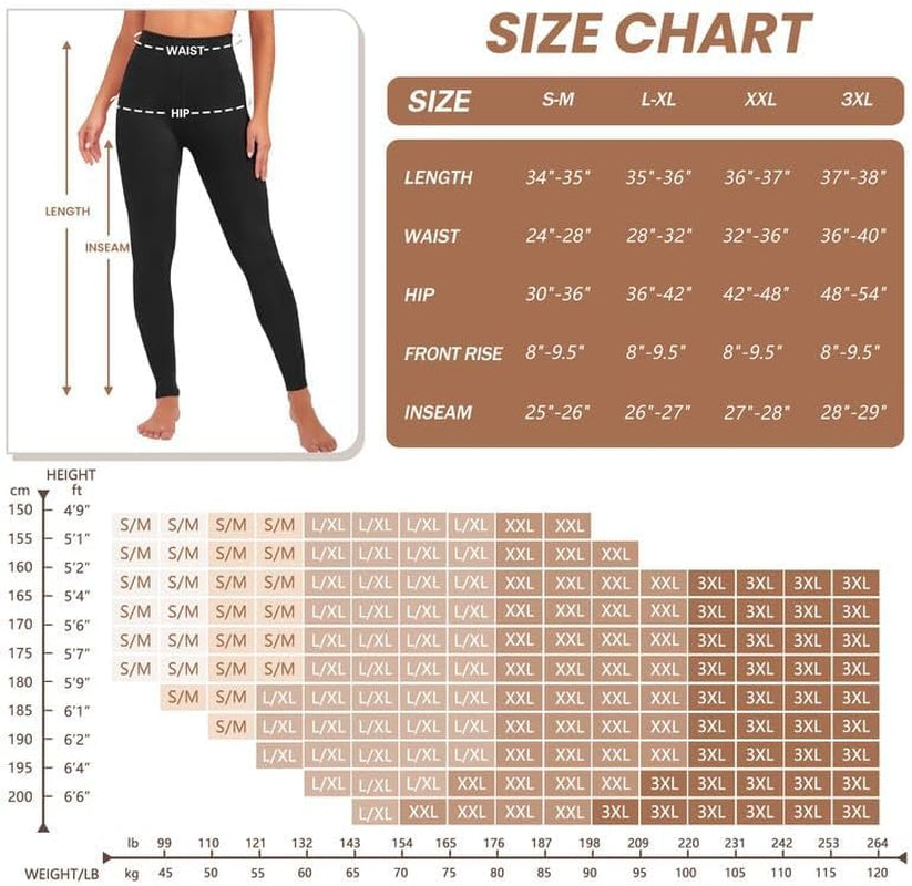 Creamlush High Waisted Leggings for Women Full Length & Capri