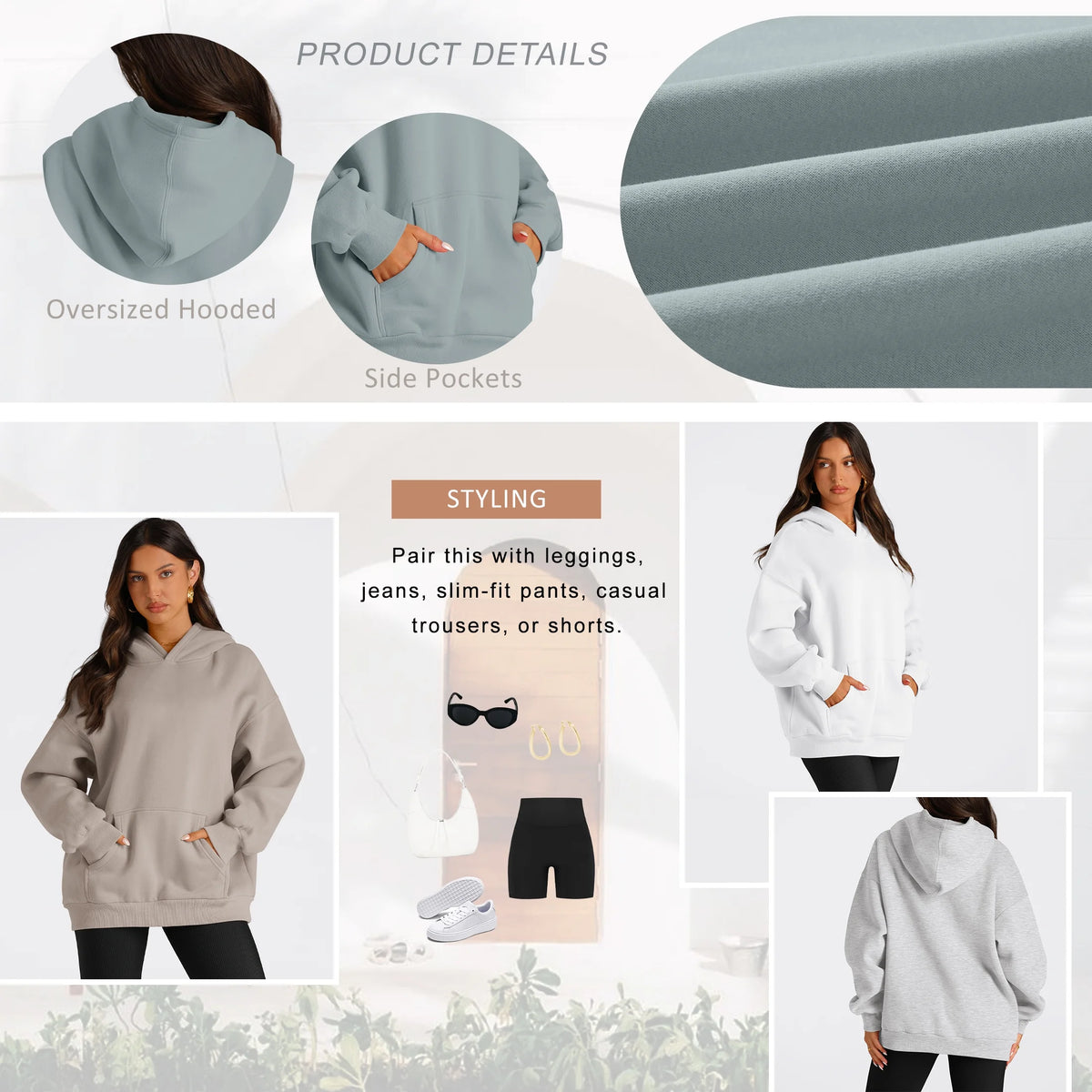 Oversized Hoodies for Women Fall Fashion Sweatshirts Pullover Womens Clothes with Pocket
